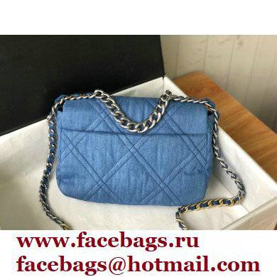 CHANEL 19 Handbag in Denim AS1160 Light Blue 2022 - Click Image to Close