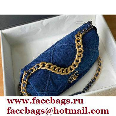 CHANEL 19 Handbag in Denim AS1161 Blue 2022 - Click Image to Close