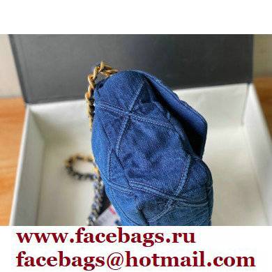 CHANEL 19 Handbag in Denim AS1161 Blue 2022