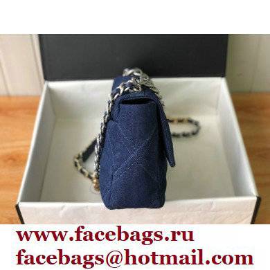 CHANEL 19 Handbag in Denim AS1161 Dark Blue 2022 - Click Image to Close