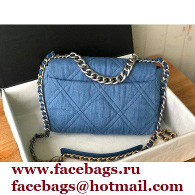 CHANEL 19 Handbag in Denim AS1161 Light Blue 2022