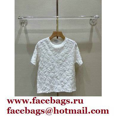 CHANEL CC LOGO towel T-shirt white 2022 - Click Image to Close