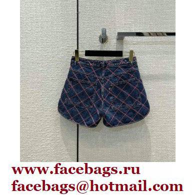 CHANEL blue denim shorts 2022 - Click Image to Close