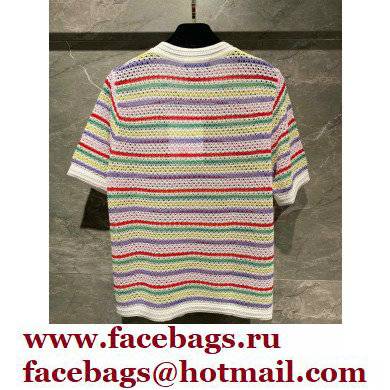 CHANEL multicolor stripped knit T-shirt 2022