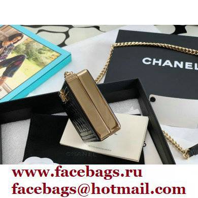 Chanel BOY Minaudiere Bag AP2884 Black 2022