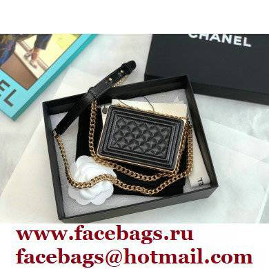 Chanel BOY Minaudiere Bag AP2884 Black 2022 - Click Image to Close
