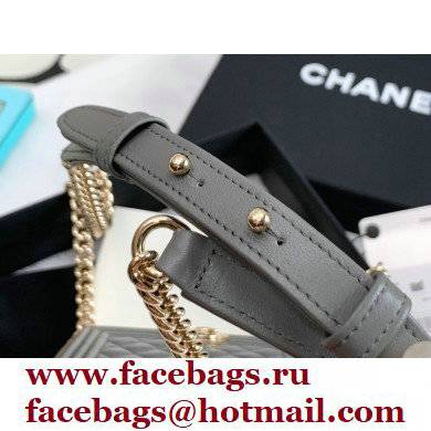 Chanel BOY Minaudiere Bag AP2884 Gray 2022 - Click Image to Close