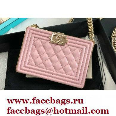 Chanel BOY Minaudiere Bag AP2884 Pink 2022