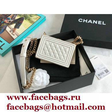 Chanel BOY Minaudiere Bag AP2884 White 2022