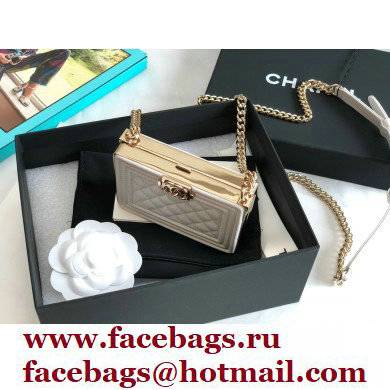 Chanel BOY Minaudiere Bag AP2884 White 2022 - Click Image to Close