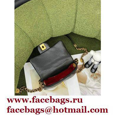 Chanel Grained Calfskin Mini Flap Bag AS3368 Black 2022