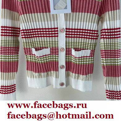 Chanel Knit red striped Cardigan 2022