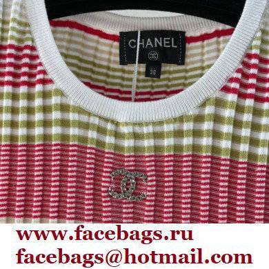Chanel Knit red striped vest 2022