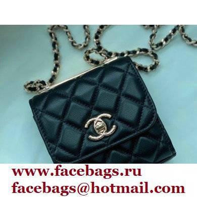 Chanel Lambskin Clutch with Chain Bag A81633 Black 2022 - Click Image to Close
