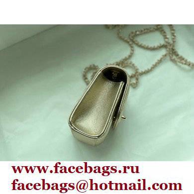 Chanel Lambskin Clutch with Chain Bag A81633 Gold 2022