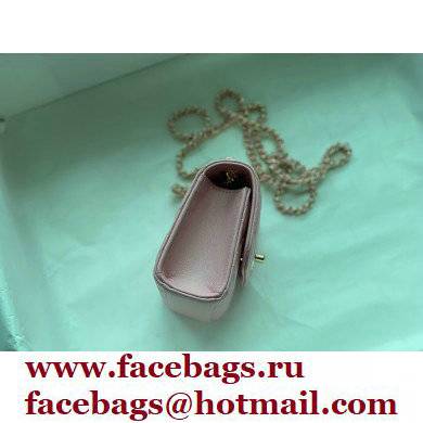 Chanel Lambskin Clutch with Chain Bag A81633 Pink 2022 - Click Image to Close