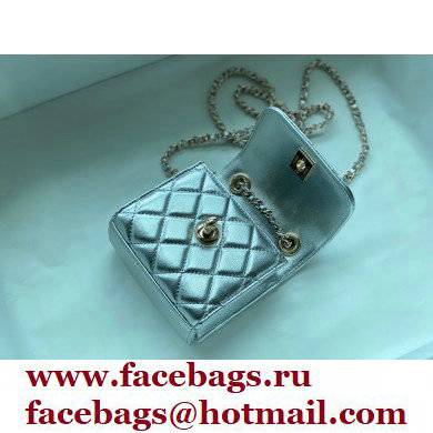 Chanel Lambskin Clutch with Chain Bag A81633 Silver 2022