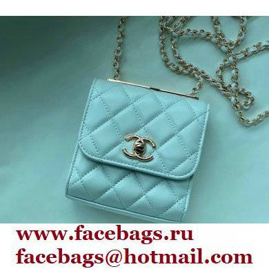 Chanel Lambskin Clutch with Chain Bag A81633 White 2022