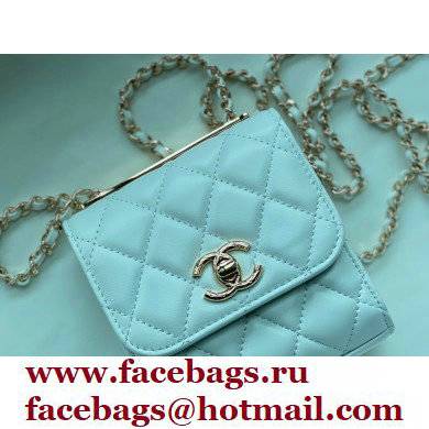 Chanel Lambskin Clutch with Chain Bag A81633 White 2022 - Click Image to Close