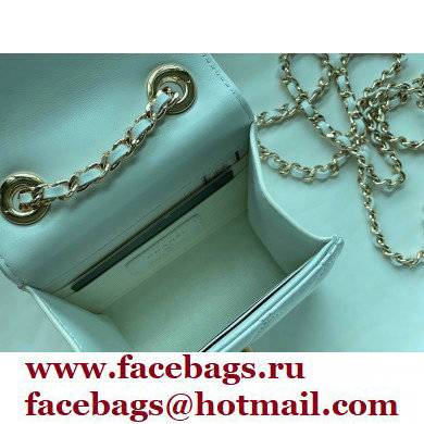 Chanel Lambskin Clutch with Chain Bag A81633 White 2022 - Click Image to Close