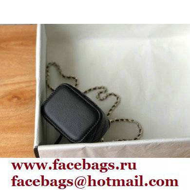 Chanel Lambskin Mini Vanity Case with Chain Bag 81189 Black 2022