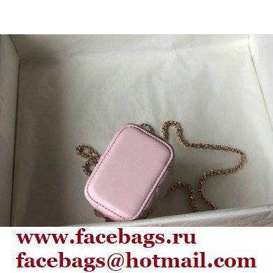 Chanel Lambskin Mini Vanity Case with Chain Bag 81189 Pink 2022