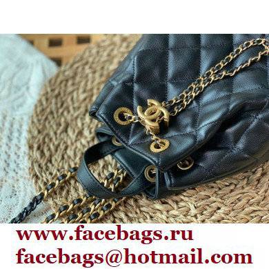 Chanel Lambskin Small Backpack Bag AS3211 Black 2022 - Click Image to Close