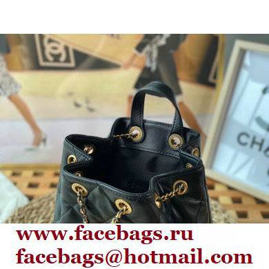 Chanel Lambskin Small Backpack Bag AS3211 Black 2022 - Click Image to Close