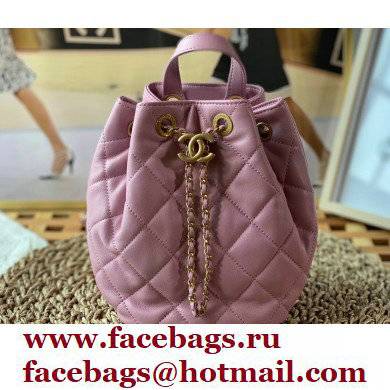 Chanel Lambskin Small Backpack Bag AS3211 Pink 2022