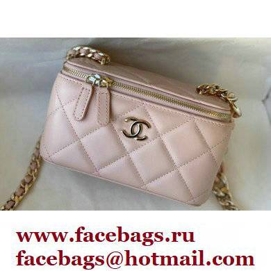 Chanel Lambskin Small Vanity Case with Chain Bag 81172 Pink 2022