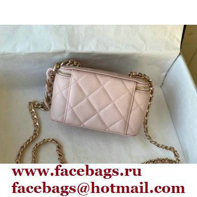 Chanel Lambskin Small Vanity Case with Chain Bag 81172 Pink 2022 - Click Image to Close