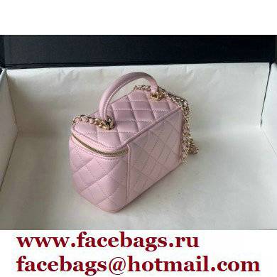 Chanel Lambskin Small Vanity Case with Chain Bag 81190 Pink 2022