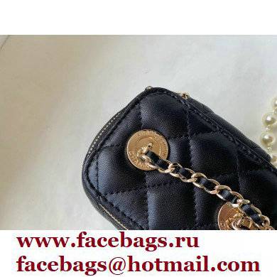 Chanel Mini Pearl Vanity Case Bag 81121 Black 2022