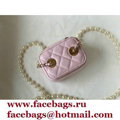 Chanel Mini Pearl Vanity Case Bag 81121 Pink 2022 - Click Image to Close