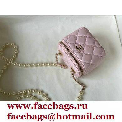 Chanel Mini Pearl Vanity Case Bag 81121 Pink 2022