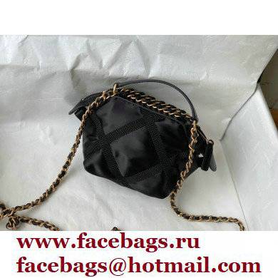 Chanel Nylon and Gros-Grain Clutch With Chain Bag AP2669 Black 2022 - Click Image to Close