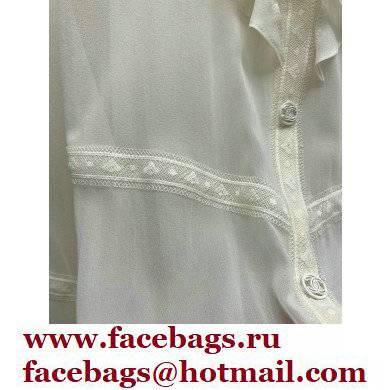 Chanel Silk Shirt White 2022 - Click Image to Close