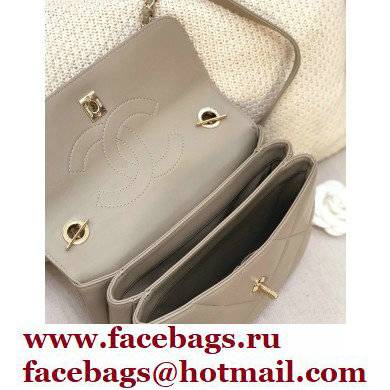 Chanel Trendy CC small Top Handle Bag A92236 gray 2022 - Click Image to Close