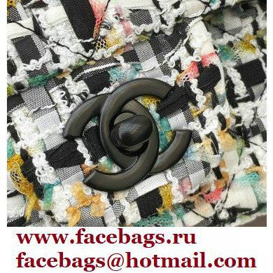 Chanel Tweed Small Classic Flap Bag Black/Multi 2022 - Click Image to Close