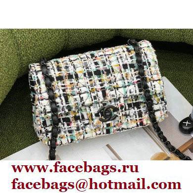 Chanel Tweed Small Classic Flap Bag Black/Multi 2022