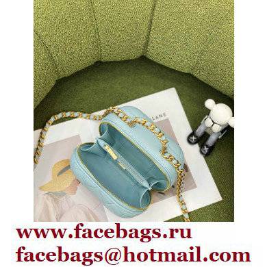 Chanel Vanity Case With Chain Bag AP2699 Blue 2022