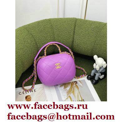 Chanel Vanity Case With Chain Bag AP2699 Purple 2022