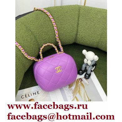 Chanel Vanity Case With Chain Bag AP2699 Purple 2022 - Click Image to Close