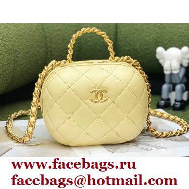 Chanel Vanity Case With Chain Bag AP2699 Yellow 2022