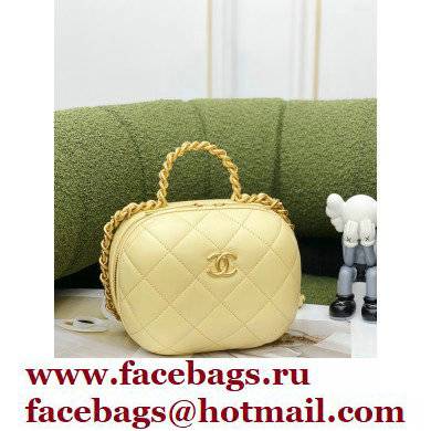 Chanel Vanity Case With Chain Bag AP2699 Yellow 2022