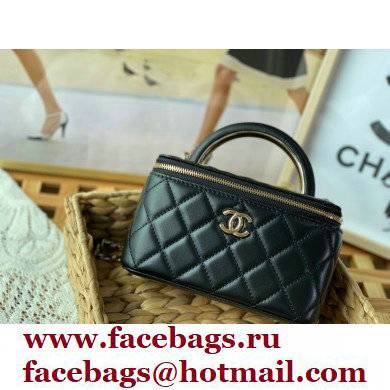 Chanel Vanity Case with Chain Bag AP2846 in Lambskin Black 2022