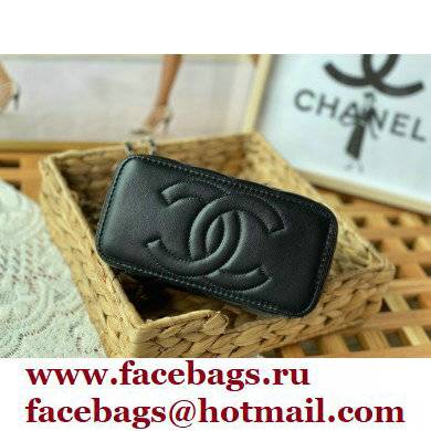 Chanel Vanity Case with Chain Bag AP2846 in Lambskin Black 2022
