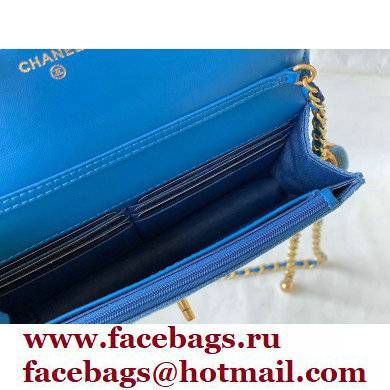 Chanel Wallet On Chian WOC Bag AP1450 Denim Blue 2022 - Click Image to Close