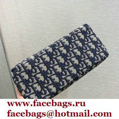 Dior Medium DiorTravel Nomad Pouch Bag in Oblique Blue 2022 - Click Image to Close