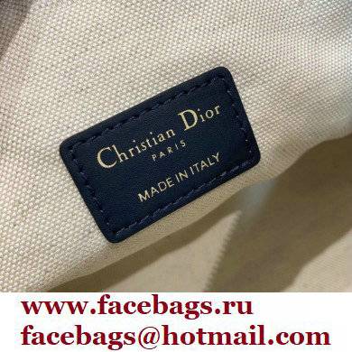 Dior Medium DiorTravel Nomad Pouch Bag in Oblique Blue 2022